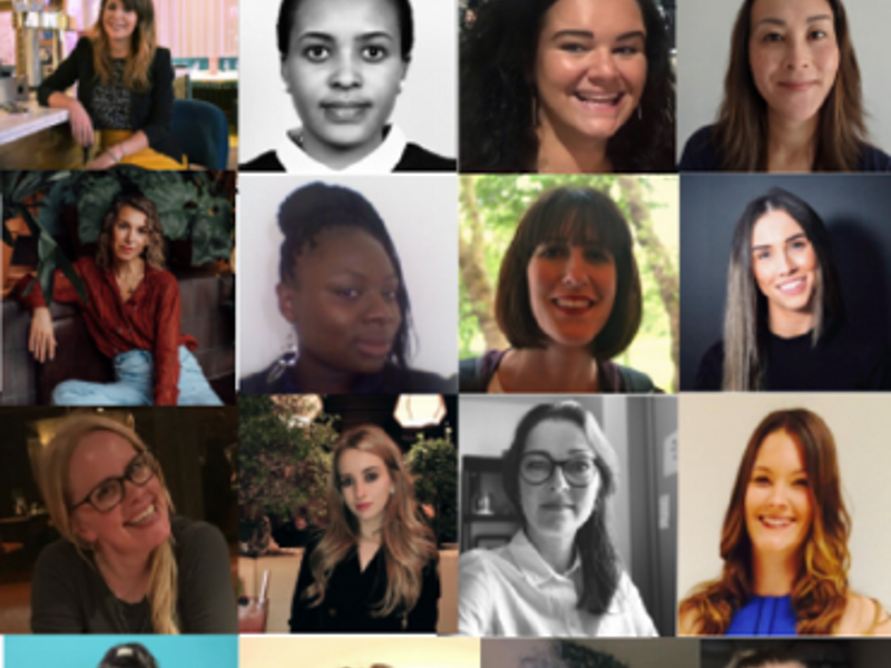 Montage of female faces